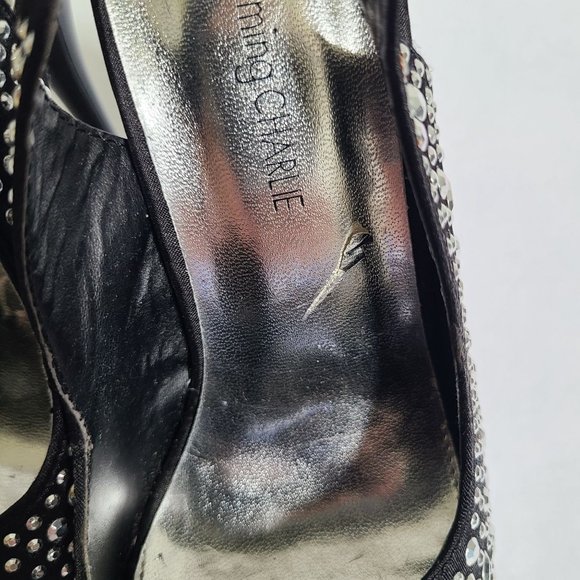 Charming Charlie studded Platform Black heels,SZ 5.5 - Picture 6 of 9